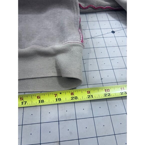 Vintage IM Sports Beige Hoodie Red Waffle Lining Men's L Chore Jacket Barn Find - Picture 8 of 12